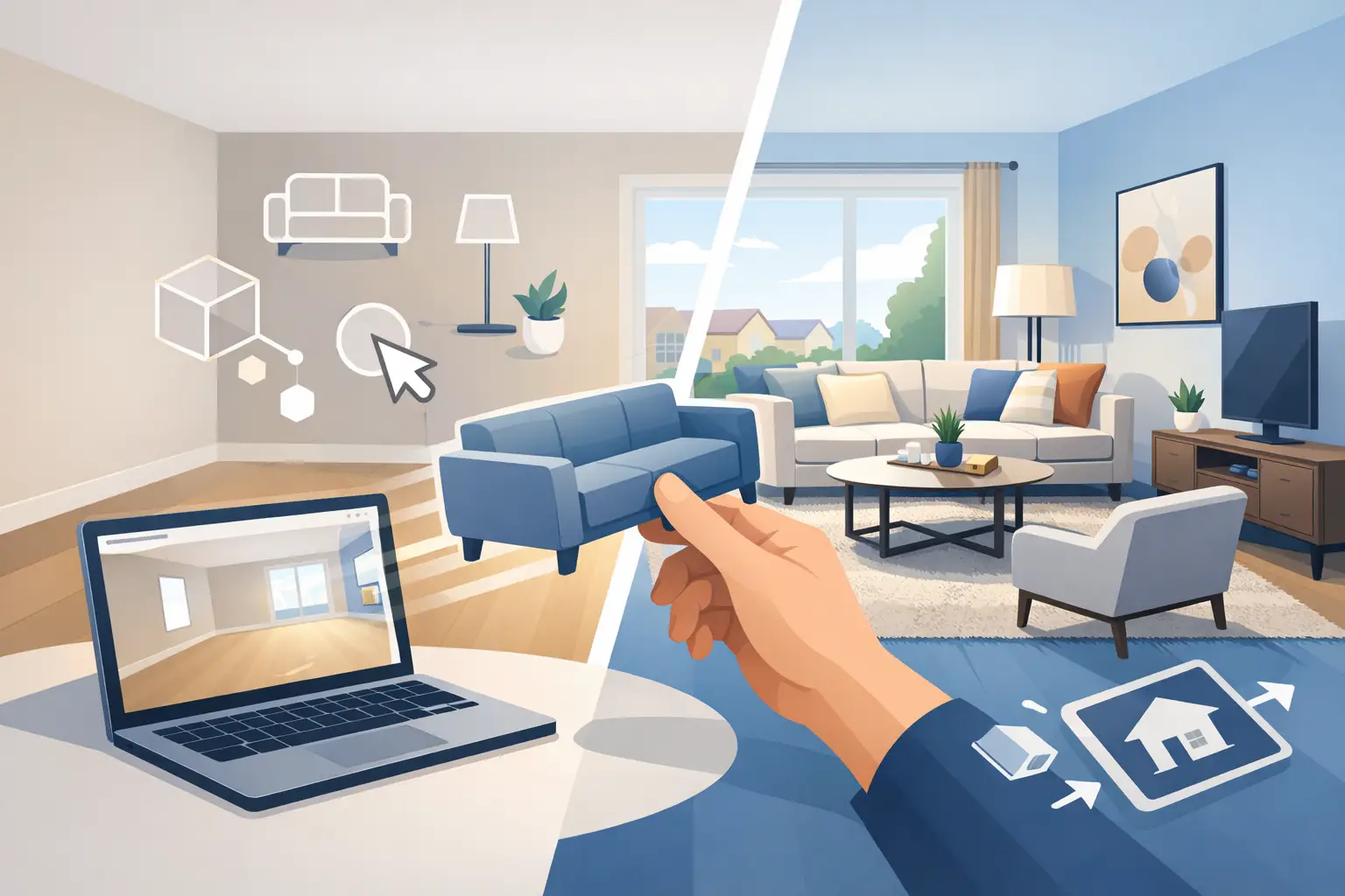 Virtual Staging for Vacant Homes That Sells