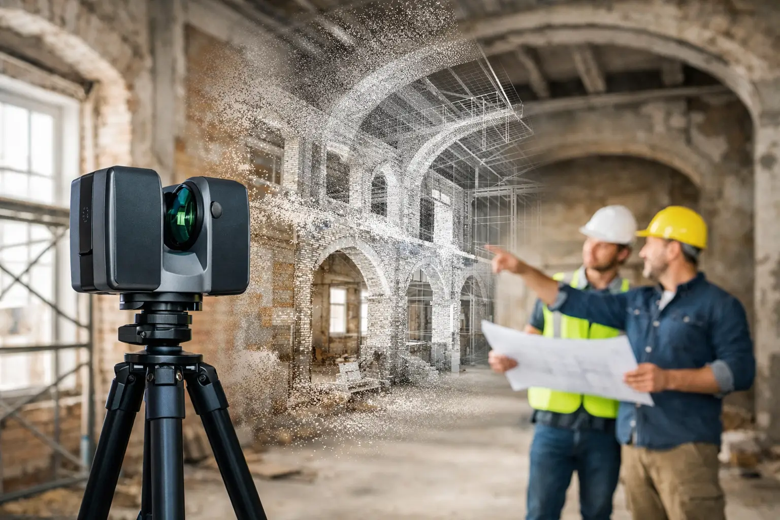 LiDAR Scanning Example for Building Renovation