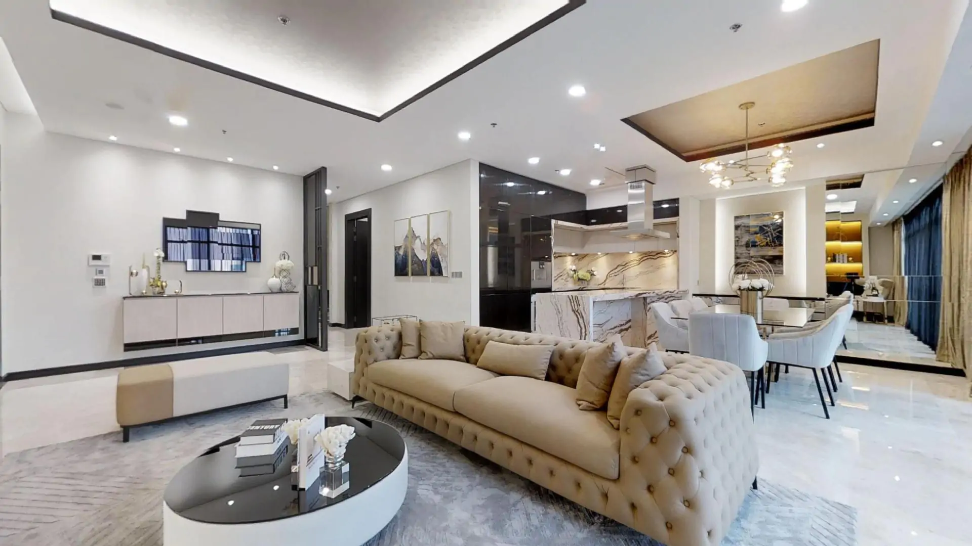 A Digital Twin of real-world space. Allows users to virtually walk inside your listing